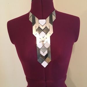 Geometric Bib Necklace